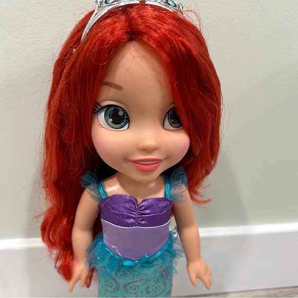 My First Disney Princess Doll Ariel Little Mermaid Jakks Pacific 14” Plastic Toy - Picture 2 of 8